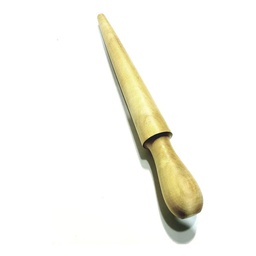 [26cono8] cono madera para modelar anillos con mango nacional